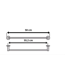Barre Porte-Serviette Murale Fina