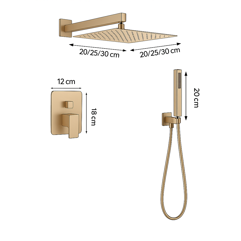 Colonne de douche encastrée Doccia