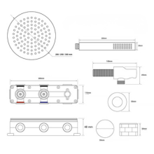 Colonne de douche encastrée Rondinara