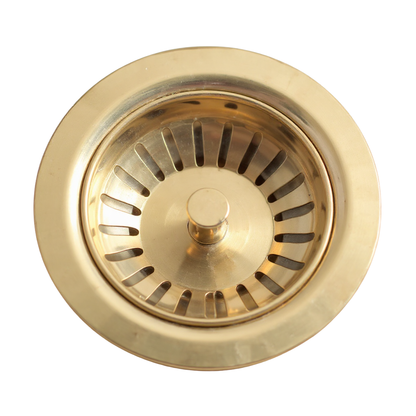 Bonde d’évacuation en laiton doré