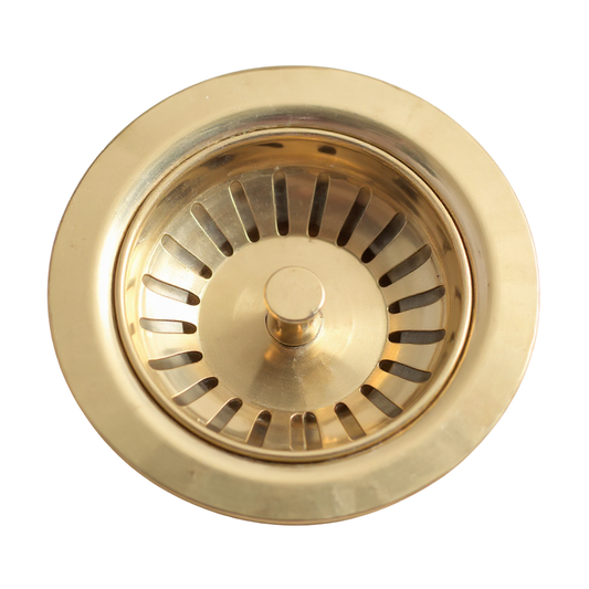 Bonde d’évacuation en laiton doré