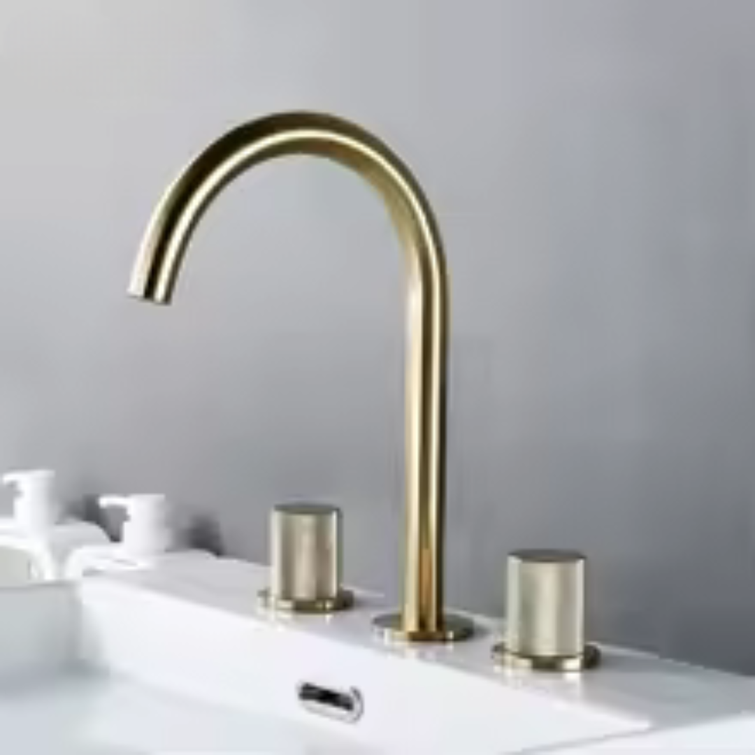 Migitigeur de salle de bain finition Or Brossé Saleccia