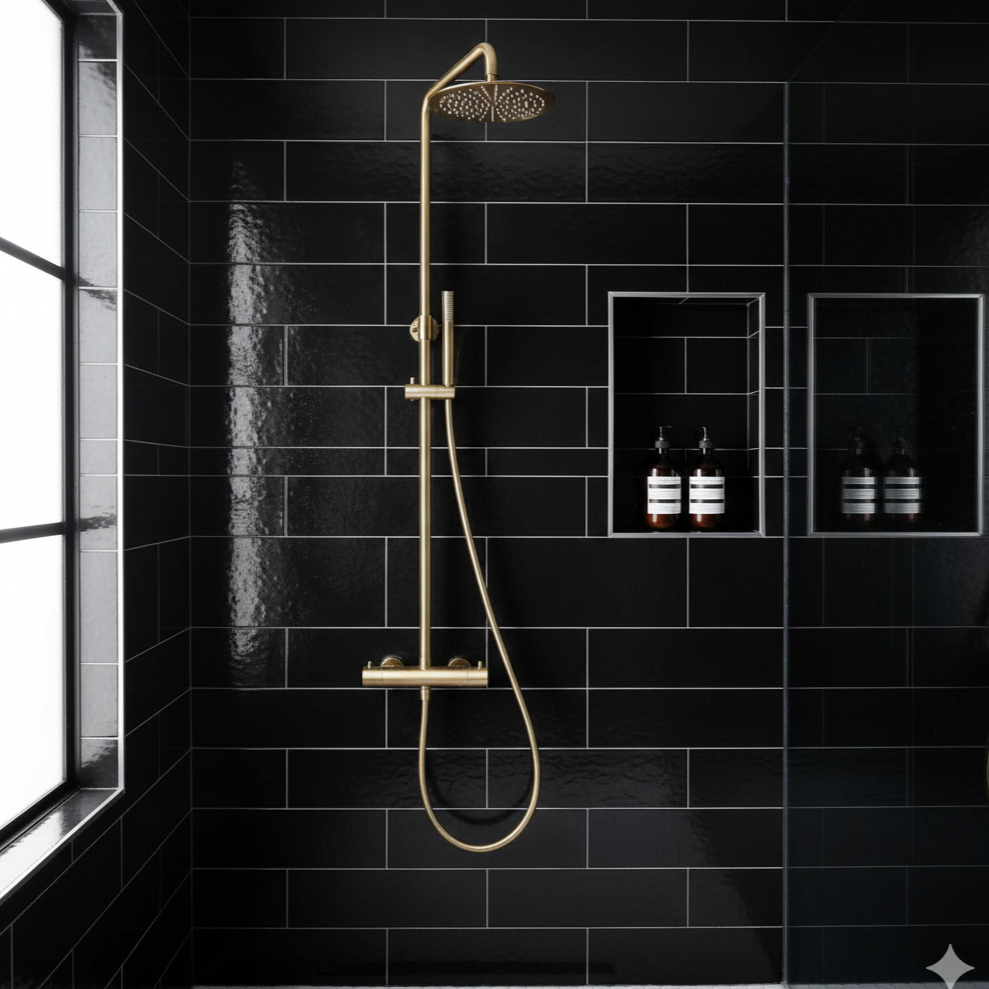 Colonne avec ciel de Douche Orora – Finition Or Brossé