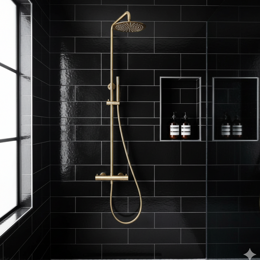 Colonne avec ciel de Douche Orora – Finition Or Brossé