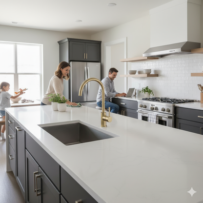 Mitigeur de Cuisine Oro – Finition Or Brossé