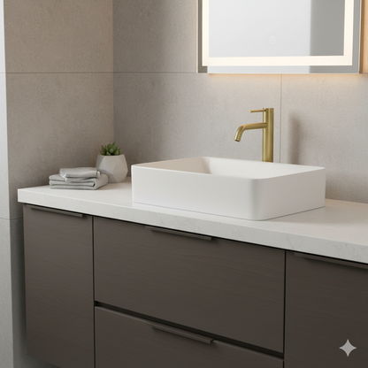 Mitigeur de Salle de Bain Roma – Finition Or Brossé