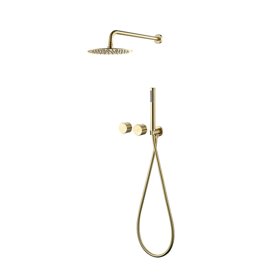 Colonne de Douche Encastrée Fontana – Finition Or Brossé